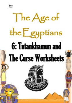Preview of Tutankhamun's Curse | Worksheets & Answer Sheet