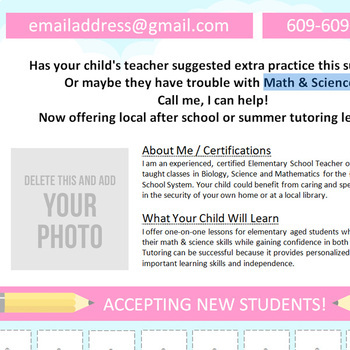 tutoring flyer template
