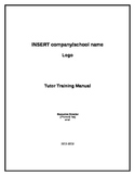 Tutor Training Manual