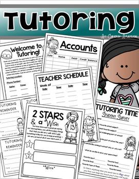 Preview of Tutoring After School Summer Start Up Kit Teacher Resources Editable