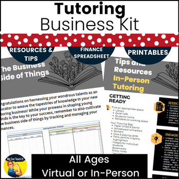Preview of Tutoring Business Kit - All Ages for Virtual and In-Person