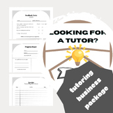 Tutoring Business Pack | Start-up Resources | Planning, Re