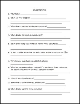 Tutoring Forms Packet for Private Tutors by The Inspired Counselor