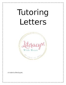 Preview of Tutoring Letter