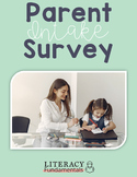 Tutoring Parent Intake Survey