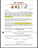 Tutoring Permission Letter and Sign Up