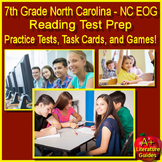 7th Grade NC EOG Reading Practice Tests, Task Cards, and G