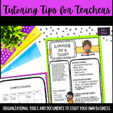 Tutoring Tips and Organization