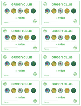 Preview of Tutoring and Recycling Club - Student Stamp Cards