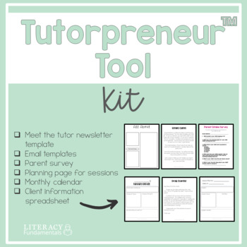 Preview of Tutorpreneur Tutoring Business Tool Kit™