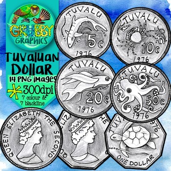 Preview of Tuvaluan Dollar (Currency Clip Art)
