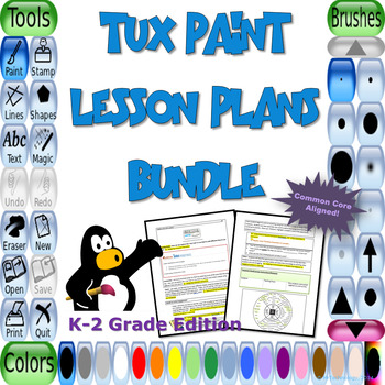 Preview of Tux Paint Lesson Plans Bundle for K-2