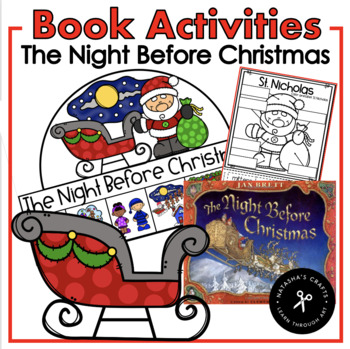 Preview of Twas The Night Before Christmas Story Retelling Hat and Activities