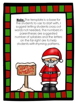 Twas the Night Before: A Parody Poem Template by Mandy Kelly | TpT