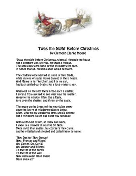 Preview of Twas the Night Before Christmas