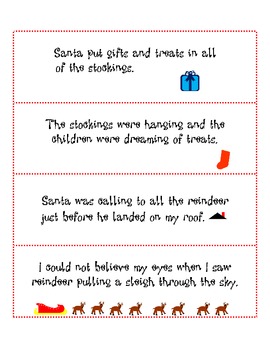 Twas the Night Before Christmas A Sequencing Activity by Jennifer Kuftic