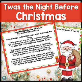 Preview of Twas the Night Before Christmas | Christmas Poetry | Third Grade Christmas