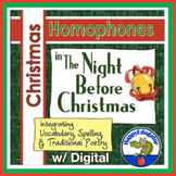 Twas the Night Before Christmas Homophones Search - Printable and Digital