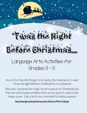 'Twas the Night Before Christmas - Language Arts Activitie