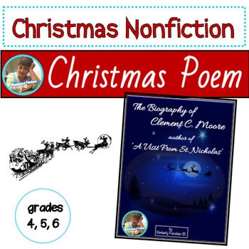 Preview of Twas the Night Before Christmas Nonfiction Reading Comprehension Lessons