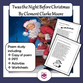 Twas the Night Before Christmas: PPT, poem and worksheets