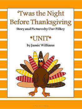 Preview of Twas the Night Before Thanksgiving Book Unit