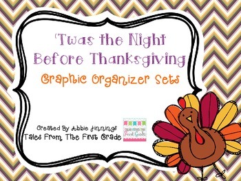 Preview of 'Twas the Night Before Thanksgiving- Graphic Organizers