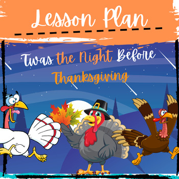 Preview of Twas the Night Before Thanksgiving Lesson with 2 Sets of Boom Cards™ Games