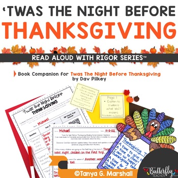 Preview of Twas the Night Before Thanksgiving Read Aloud Activities