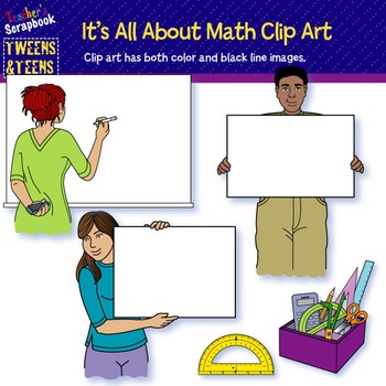 Preview of Tweens&Teens: It's All About Math Clip Art