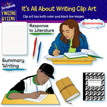 Preview of Tweens & Teens: It's All About Writing Clip Art