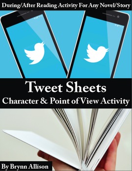 Preview of Character/Point of View Activity for Any Text: Tweet Sheet