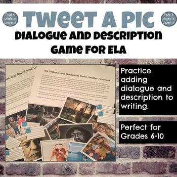 Preview of Dialogue and Descriptive Writing Game