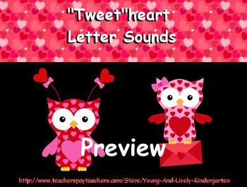 Preview of Tweetheart Beginning Letter Sounds for Promethean Board