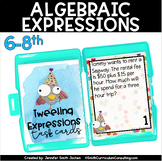 Algebraic Expressions from Word Problems Task Cards TEKS 6