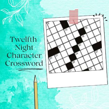 Preview of Twelfth Night Character Crossword (With Answer Key!!)