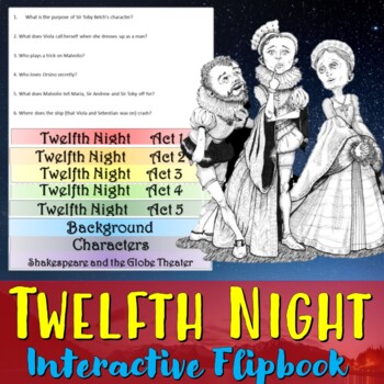 Preview of Twelfth Night Interactive Flipbook
