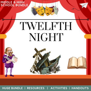 Preview of Twelfth Night Resources Activities