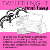 Twelfth Night by Shakespeare Essay Assessment | Final Proj