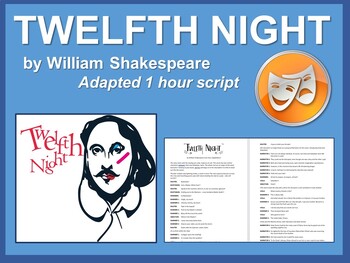 Preview of Twelfth Night by William Shakespeare: Adapted script for young actors