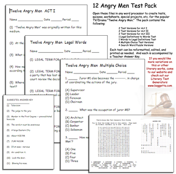 Preview of Twelve Angry Men Tests Drama Play