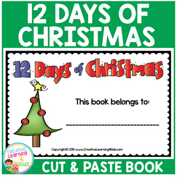 Preview of Twelve Days of Christmas Cut & Paste Book