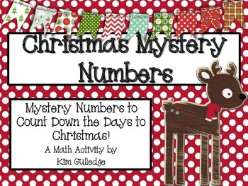 Preview of Twelve Days of Christmas Math Mystery Numbers - Common Core Aligned