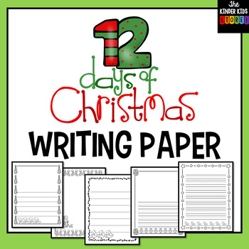 Preview of Twelve Days of Christmas Writing Pages