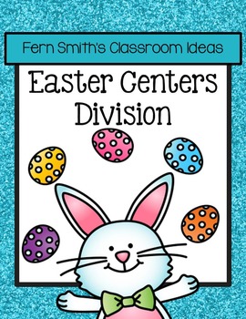 Preview of Easter Math Center Division Bundle