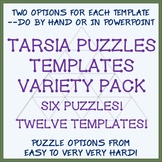 Twelve Editable Tarsia Jigsaw Puzzle Templates -- Can Use 