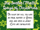 Twelve Math Days of Christmas - Holiday Problem-Solving