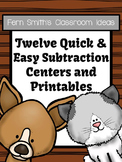 Twelve Subtraction Centers Quick and Easy to Prep Math Cen