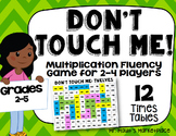 Twelves Times Tables: Don't Touch Me! Multiplication Fact 