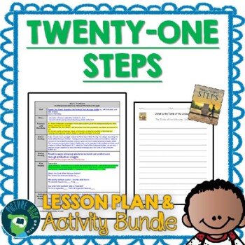 Preview of Twenty One Steps by Jeff Gottesfeld Lesson Plan and Google Activities